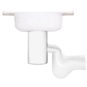 SPECIALTY ITEM - WASTE DISPOSAL WITH BEND & P-TRAP (BADGER 1 & 5)
