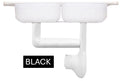 SPECIALTY ITEM - KITCHEN END OUTLET & P-TRAP COVER BLACK